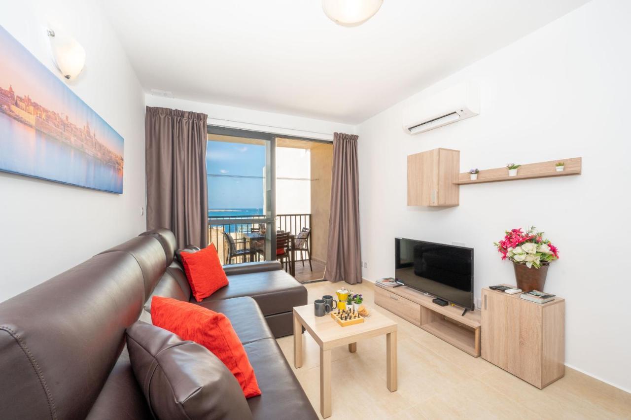 Sea Bliss Apartments With Terrace Just Off Seafront In St Paul'S Bay - By Getawaysmalta St. Paul's Bay Exteriör bild