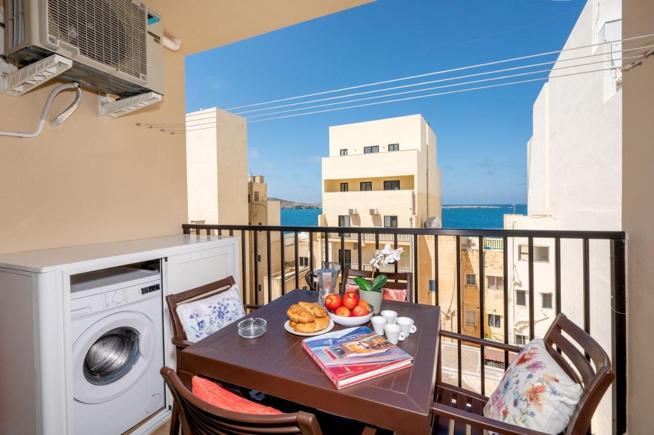 Sea Bliss Apartments With Terrace Just Off Seafront In St Paul'S Bay - By Getawaysmalta St. Paul's Bay Exteriör bild